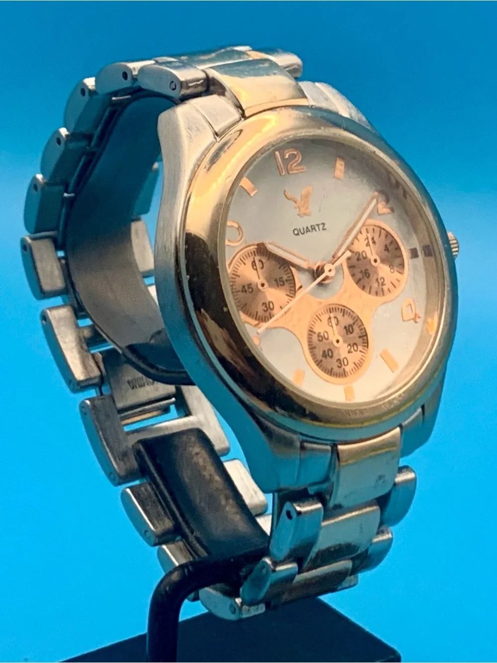 AMERICAN EAGLE Men’s Women’s Unisex Wristwatch Faux Subdials Working New Battery